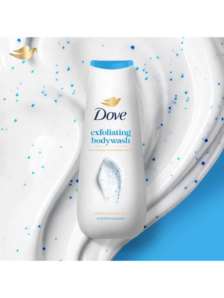 Dove Gentle Exfoliating Beads Body Wash For Softer Smoother Skin