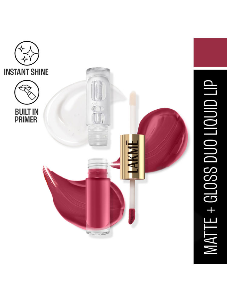 Lakme 9 To 5 Matte To Glass Liquid Lip