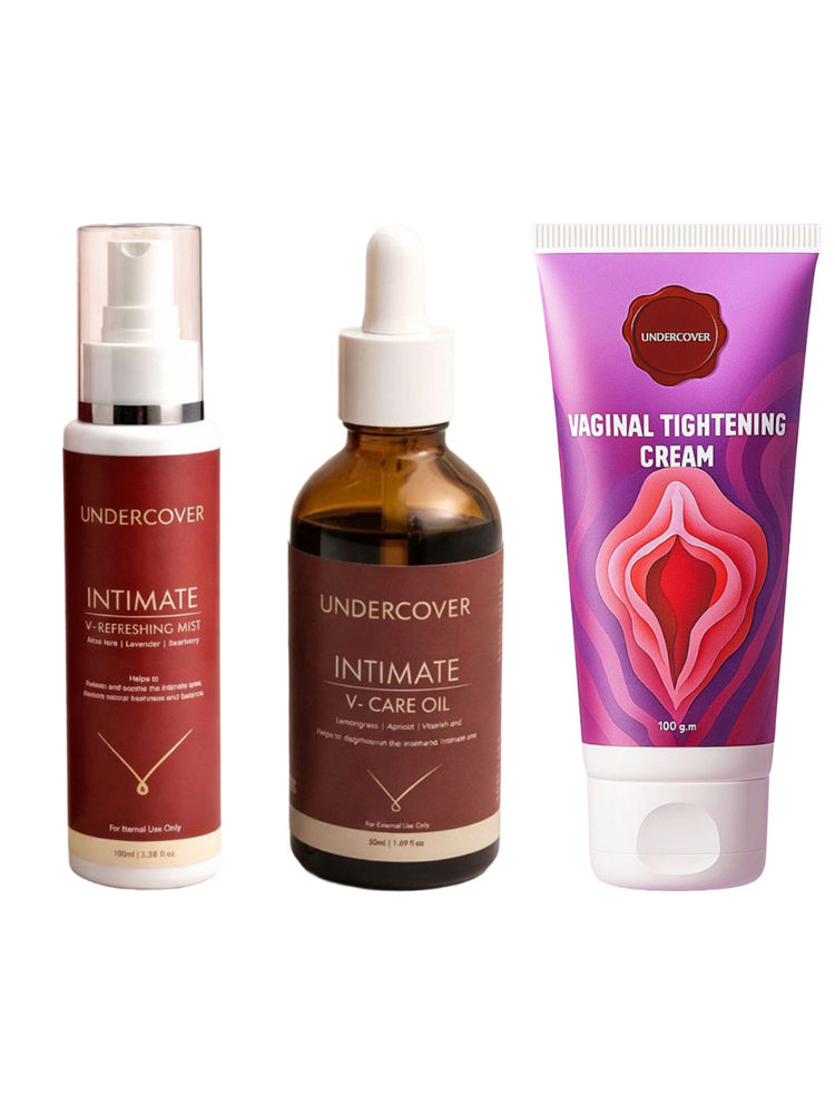 Undercover Intimate V-Refreshing Mist, Intimate V-Care Oil & Vaginal Tightening Cream Combo-picture-23