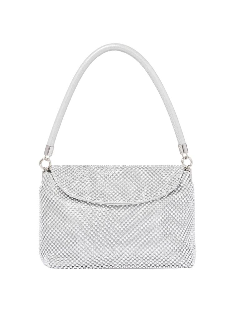 Forever New Silver Sunday Slouch Sparkle Clutch-picture-40