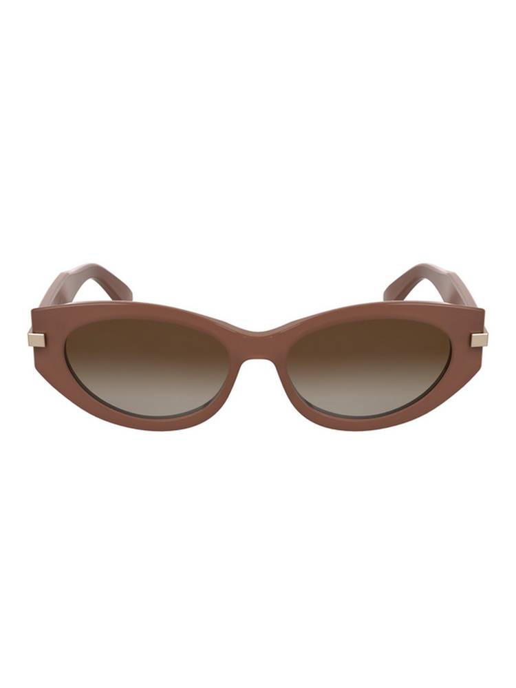 calvin klein fashion Calvin Klein Women Brown Lens Opaline Oval Sunglasses (CK 25502 601 54 S ) 54-picture-14