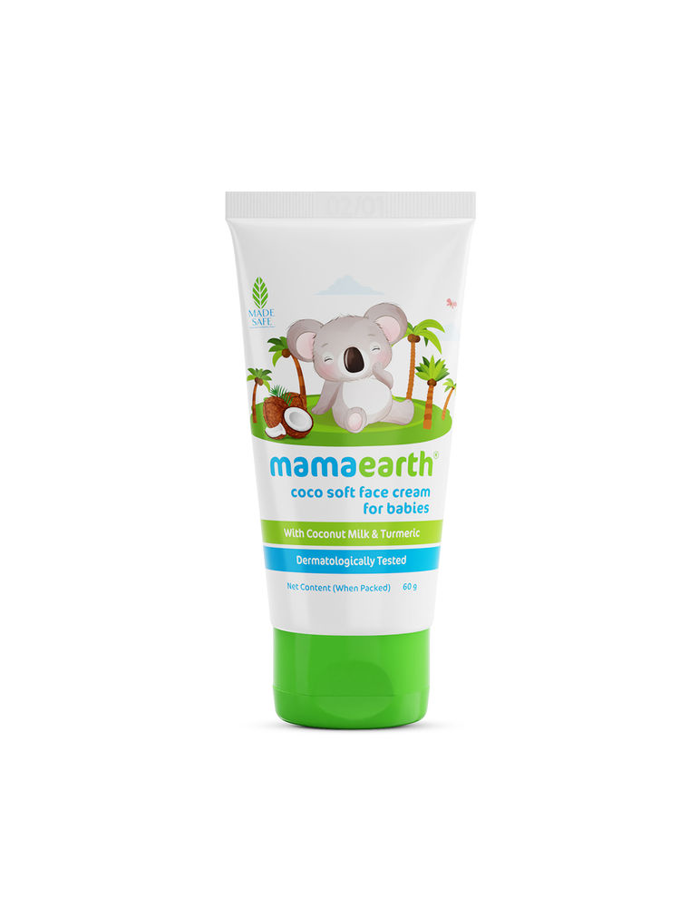 Mamaearth Coco Soft Face Cream With Coconut Milk & Turmeric For Babies