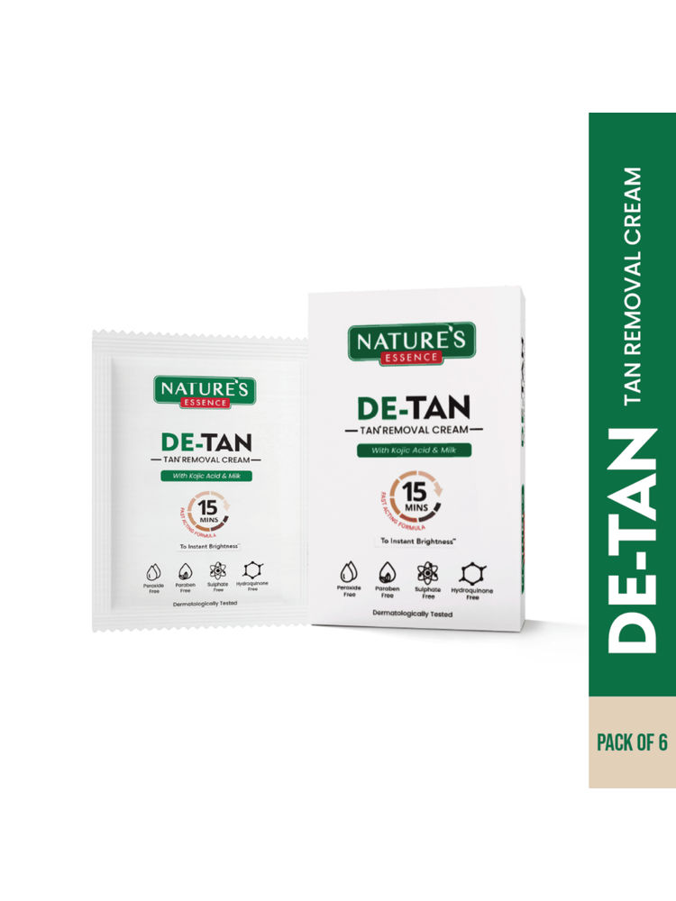 Natures Essence De-Tan Tan Removal Cream with Kojic Acid & Milk, Pack of 6-image-17