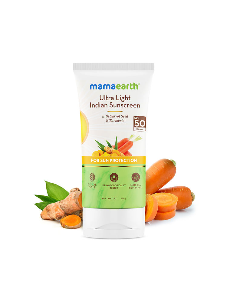 Mamaearth Ultra Light Indian Sunscreen With SPF 50 PA +++ for Tan Protection-image-24