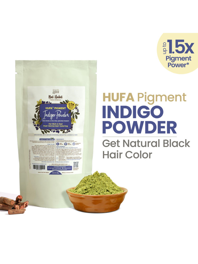 Nat Habit Hufa Pigment Indigo Powder Natural Hair Color