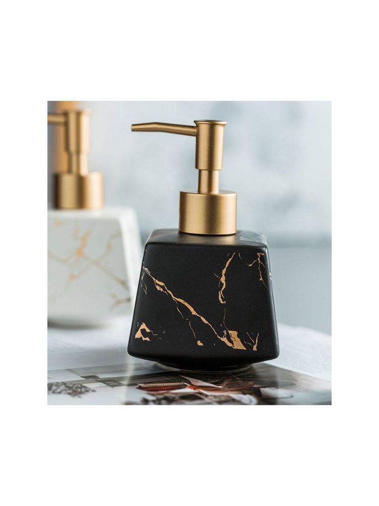 Nestasia Ceramic Liquid Soap Dispenser 260ml (Black)-picture-41