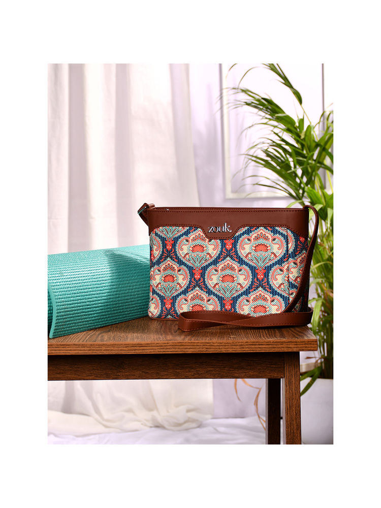 Zouk Kovil Blue Harmony Sling Bag-picture-15