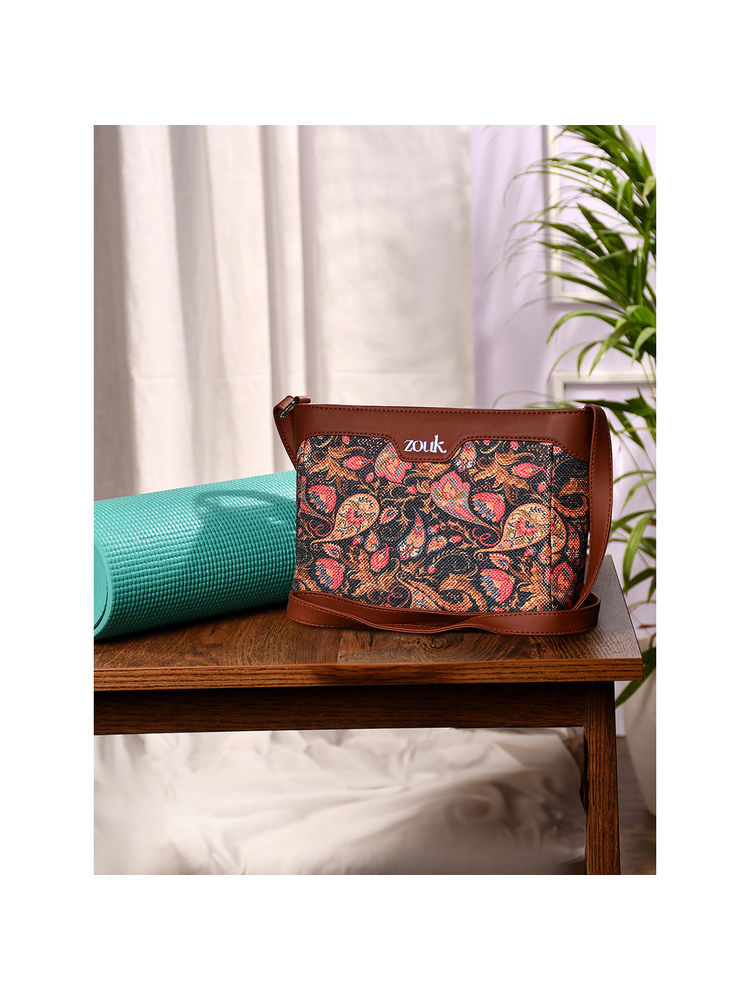 Zouk Paisley Print Harmony Sling Bag-picture-24