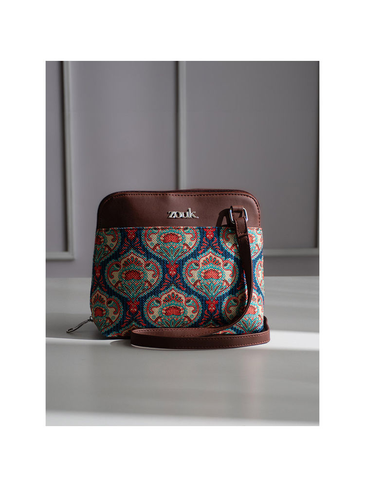 Zouk Kovil Blue Ooo Sling Bag-image-15