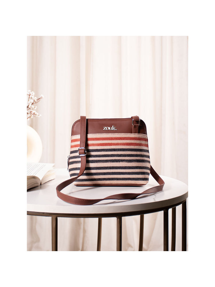 Zouk Qutub Stripes Ooo Sling Bag-picture-17