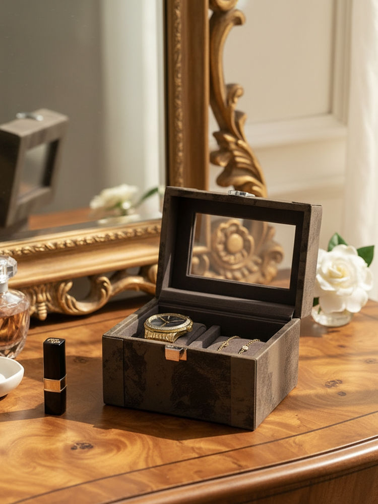Mason Home Indo Mocha Watch Box - 2 Slots-picture-46