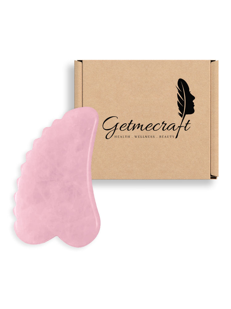 Getmecraft Rose Quartz Teeth Shape Gua Sha Tool