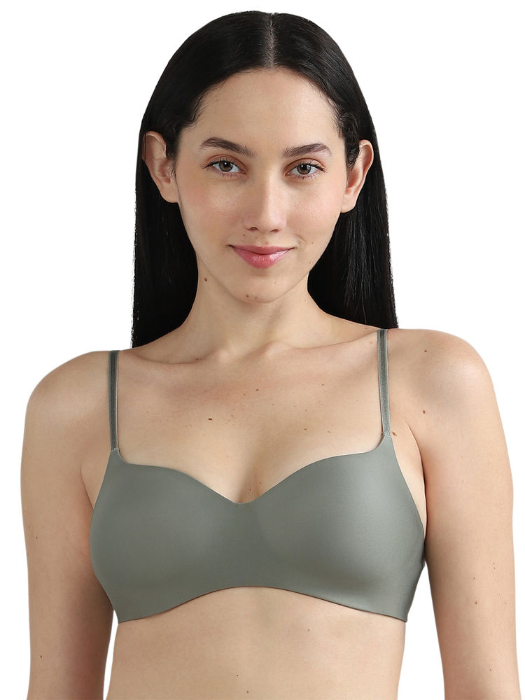 Wacoal Basic Mold Padded Non Wired 3/4 Cup Everyday T-Shirt Bra-Green-picture-19