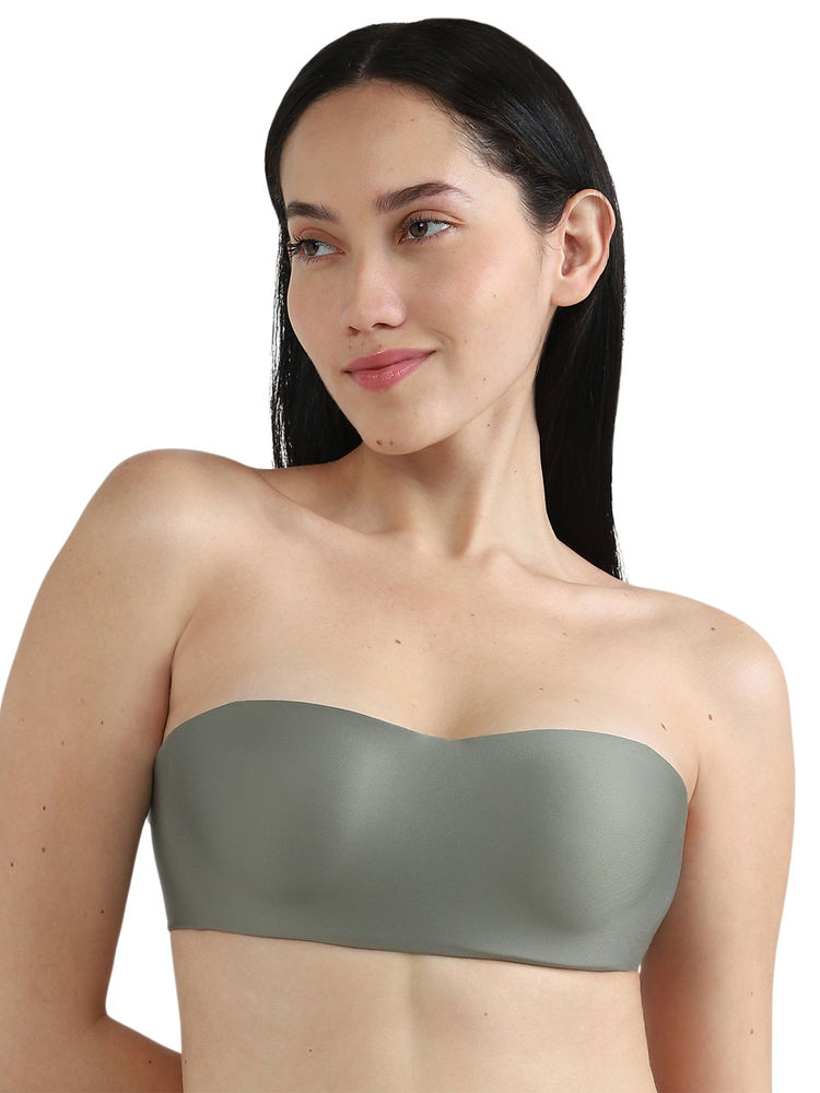 Wacoal Basic Mold Padded Wired Half Cup Strapless Bandeau T-Shirt Bra-Green-picture-11
