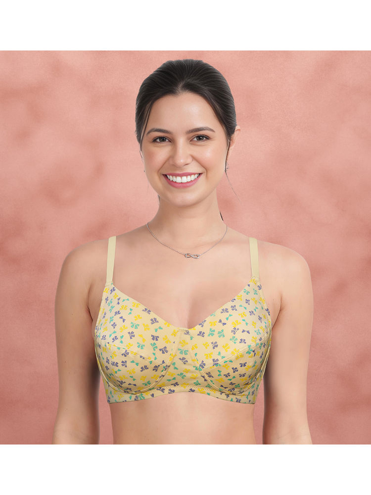 Shyaway Susie Alabaster Gleam Bow Print Seamed Full Support Everyday Bra-image-7