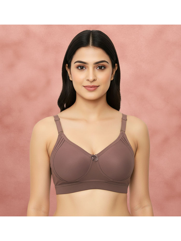Shyaway Susie Mauve Dove Side Encircle Laminated Cup High Support Bra-picture-14