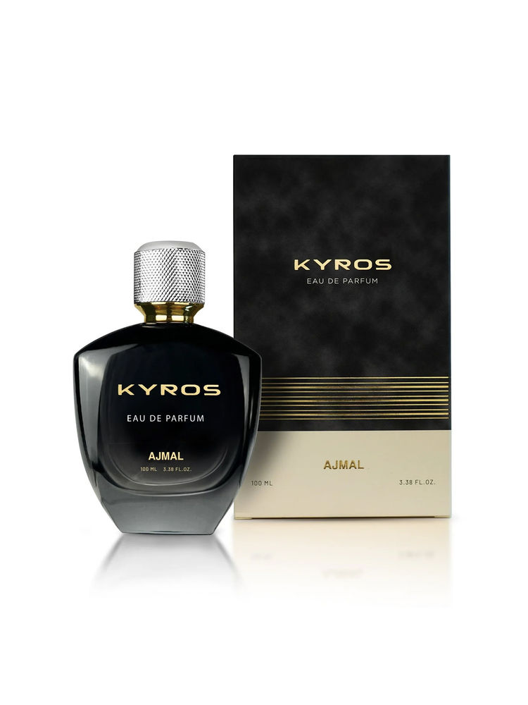 Ajmal Kyros EDP Perfume Woody Aquatic Long Lasting Scent premium Giftset for Men-image-4