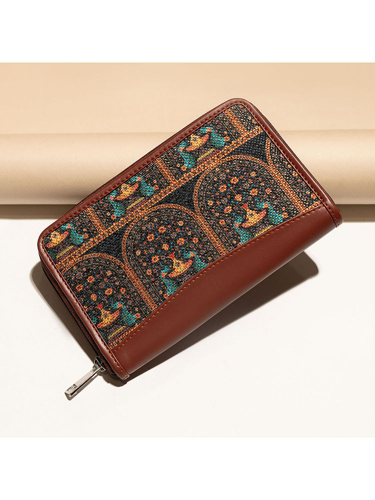Zouk Royal Indian Peacock Motif Chain Wallet-picture-20