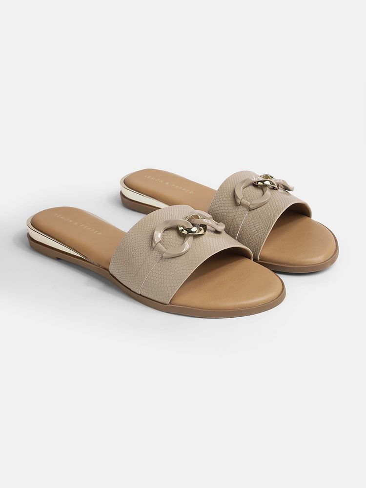 Lemon & Pepper Women Brown Flats-image-42