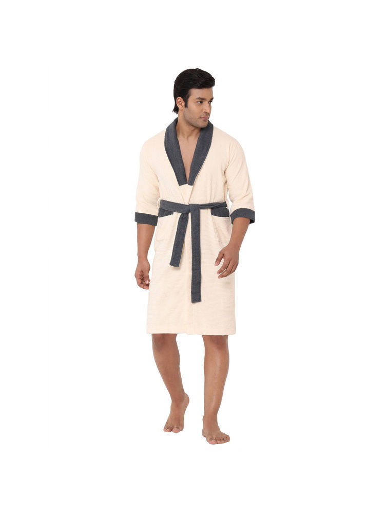 Spaces Cotton Bath Robe High Absorbency Quick To Dry Light Weight Smart Color (L)-image-45