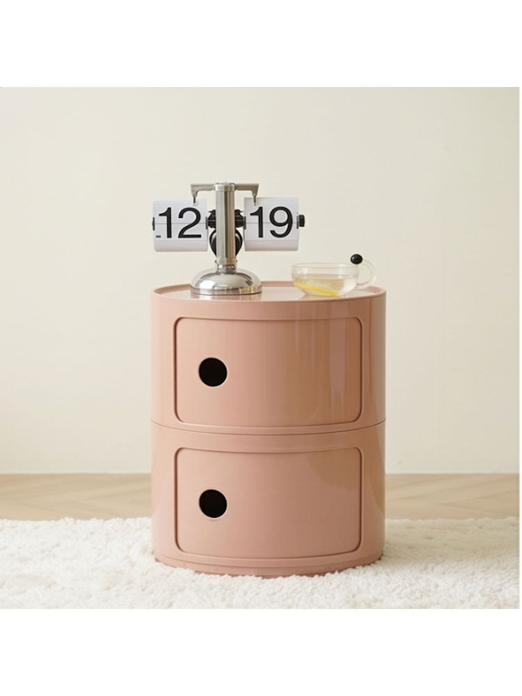 The Artment Pink 2 Tier Totem Tower Cylindrical Storage Cabinet-picture-31