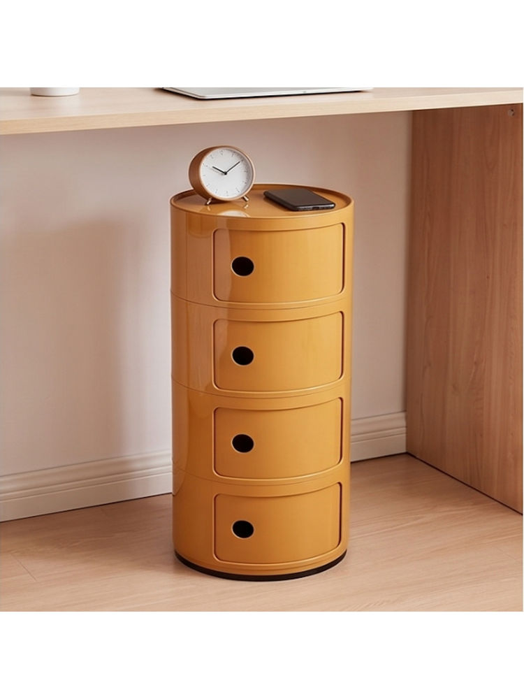 The Artment Yellow 4 Tier Totem Tower Cylindrical Storage Cabinet-picture-12