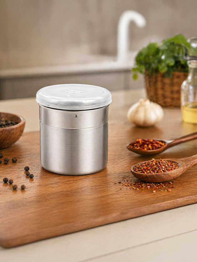 Culinex by thinKitchen Silver Stainless Steel Portable Salt Dispenser (120Ml)-picture-14