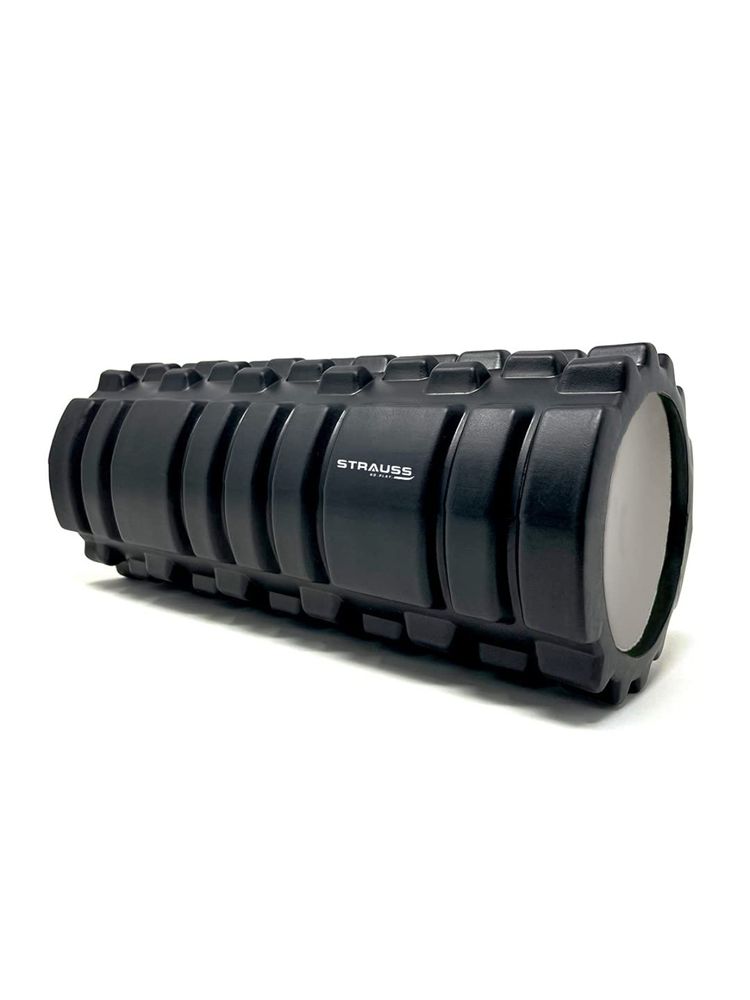Strauss Deep Tissue Massage Foam Roller, 45 cm (Black)-image-15