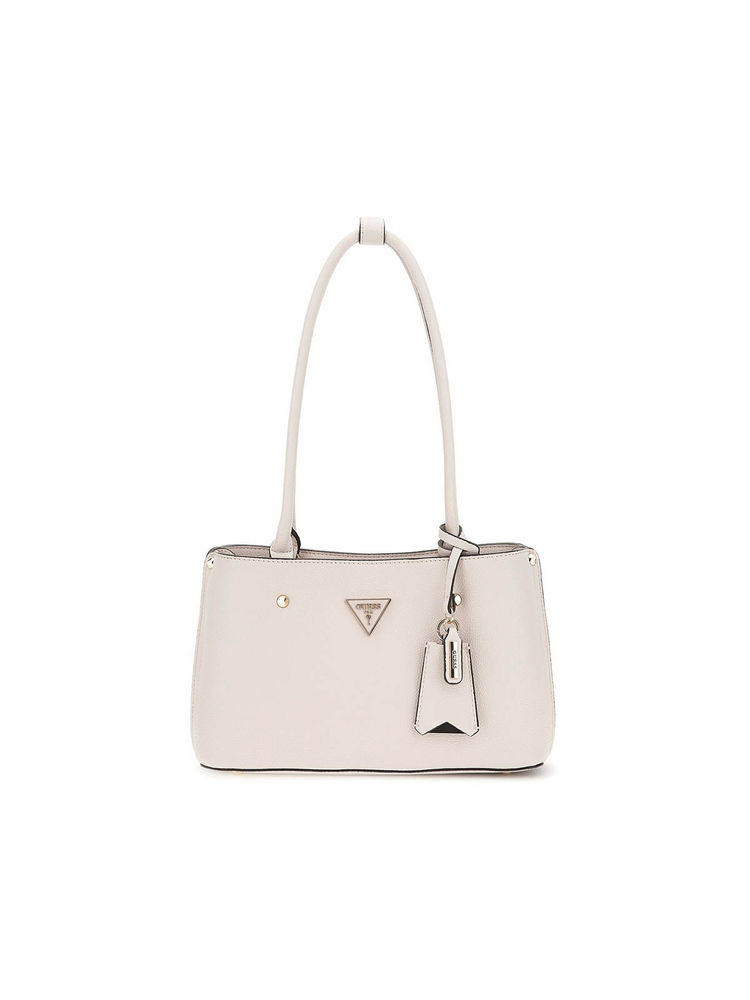 guess fashion Guess Ivory Solid Meridian Shoulder Bag-picture-28