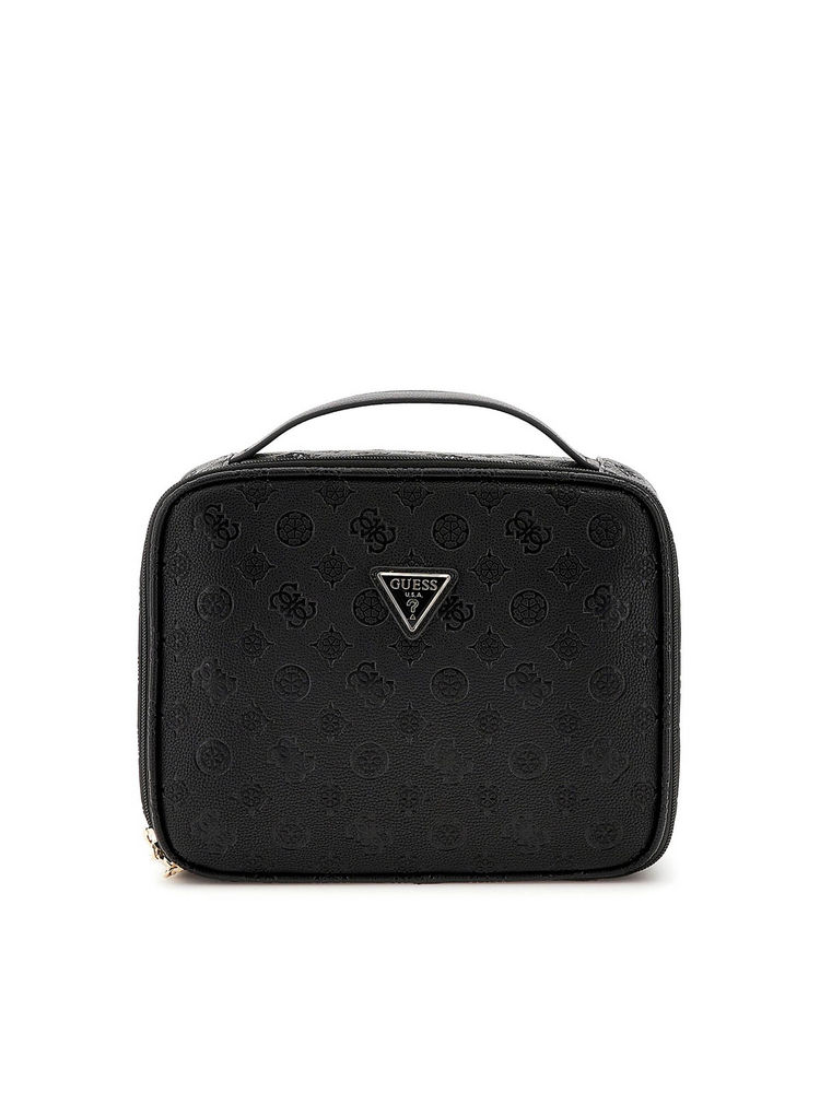 guess fashion Guess Black Textured Wilder Organizer Cosmetic Case-picture-25
