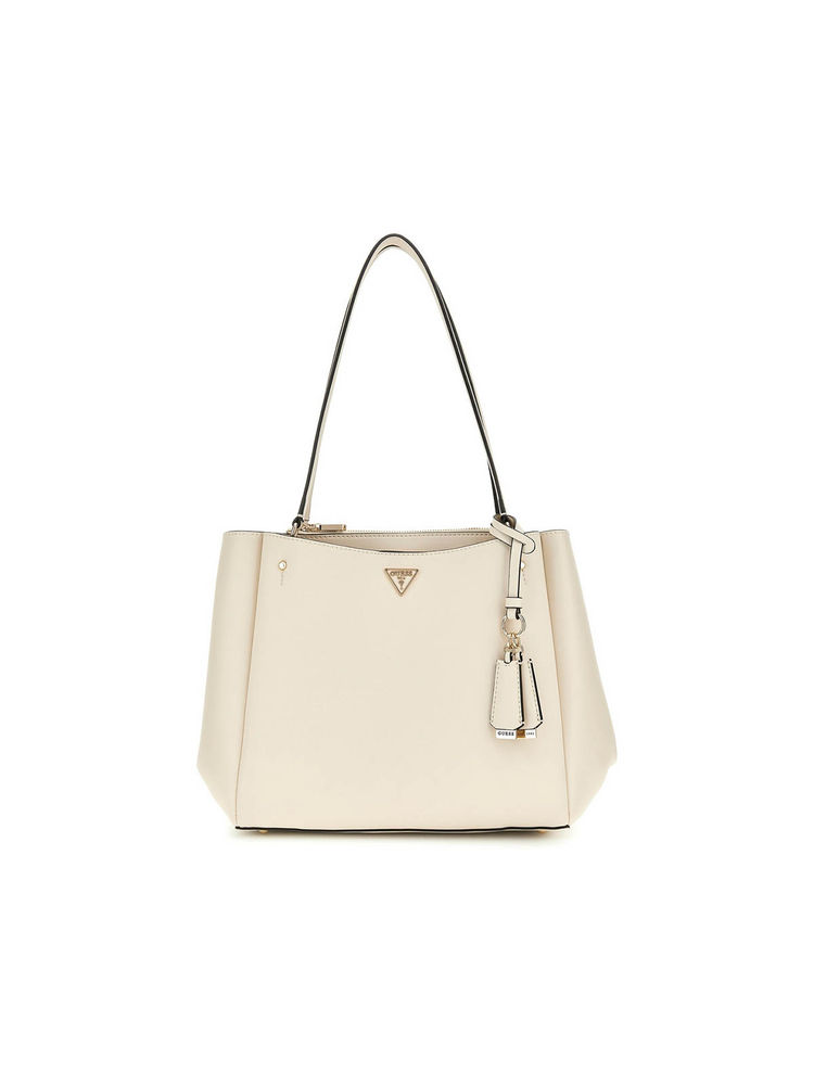 guess fashion Guess Off White Solid Talent Multi Comp Tote Bag-picture-20
