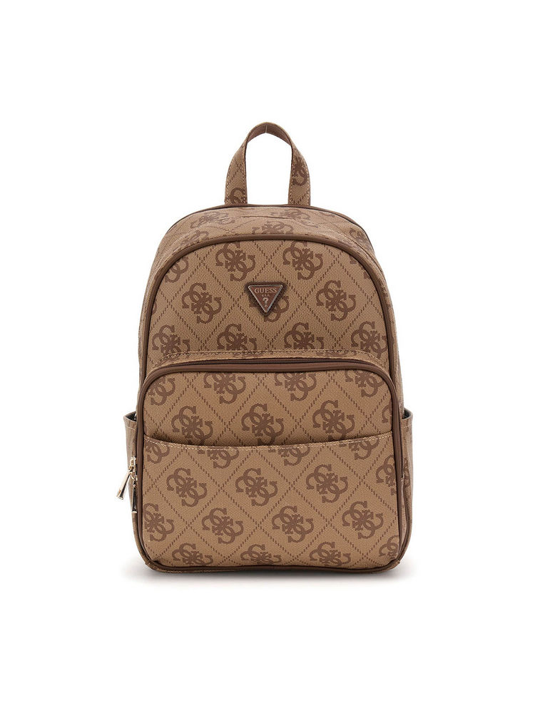 Guess Brown Printed Berta Backpack-image-37