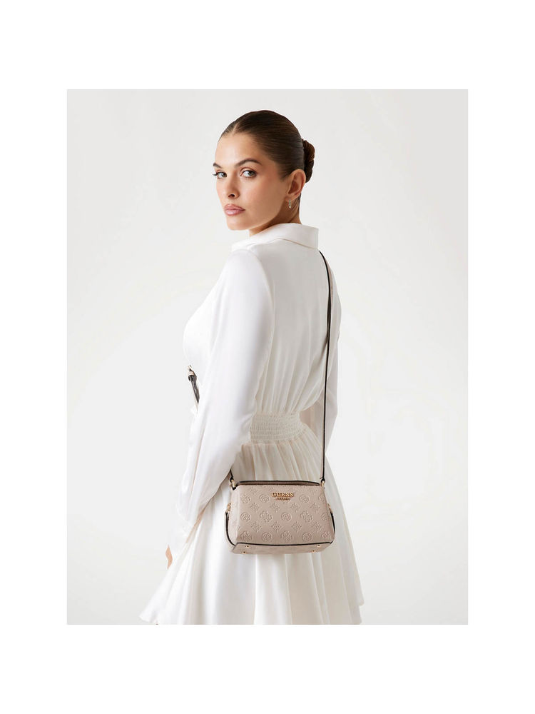 guess fashion Guess Simply Beige Logo Textured Phoebe Mini Crossbody Bag-picture-25