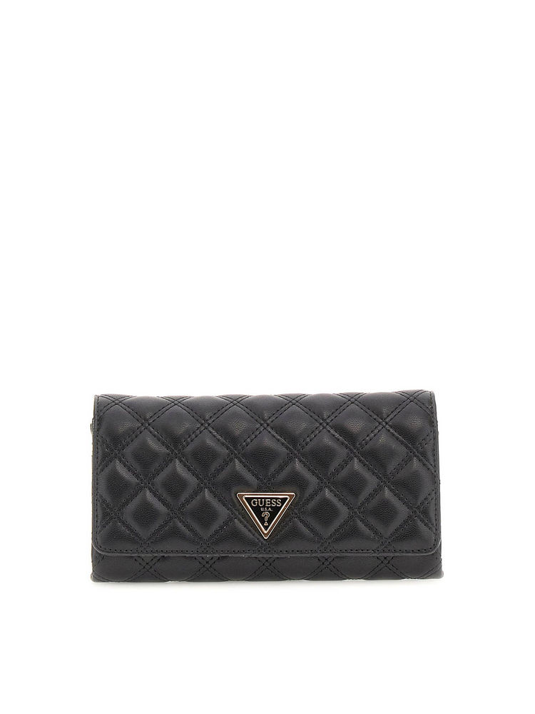 guess fashion Guess Black Solid Giully Organizer Crossbody Bag-picture-33