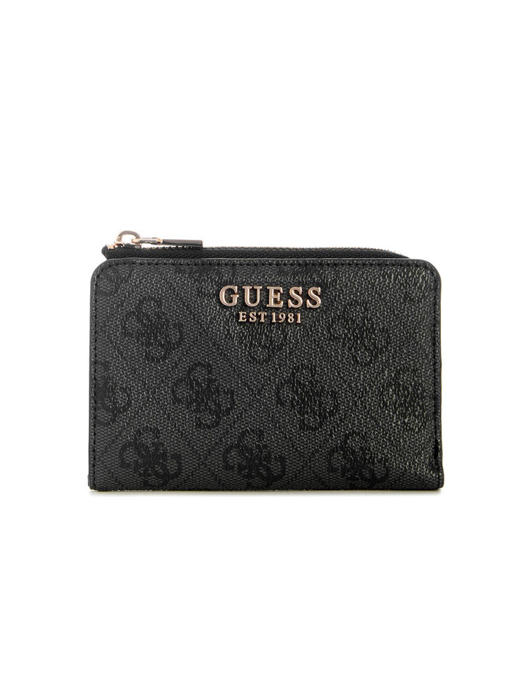 guess fashion Guess Charcoal Logo Printed Laurel Zip Arnd Card Case Wallet-picture-27