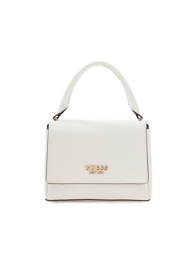 guess fashion Guess Off White Textured Fedana Top Handle Sling Bag-picture-17