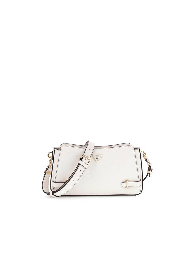 guess fashion Guess Off White Textured Rosalba Top Crossbody Bag-picture-37