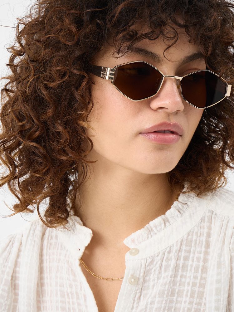 Accessorize London Women'S Oval Metal Sunglasses-Ma-10009193891