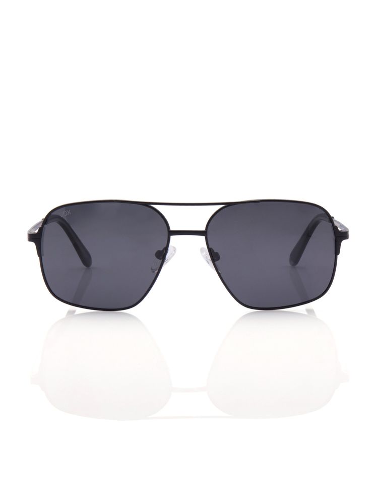 VOX Unisex Silver Rectangular Rim Polarised and Uv Protected Lens Sunglasses-Vx018 (56)-image-4