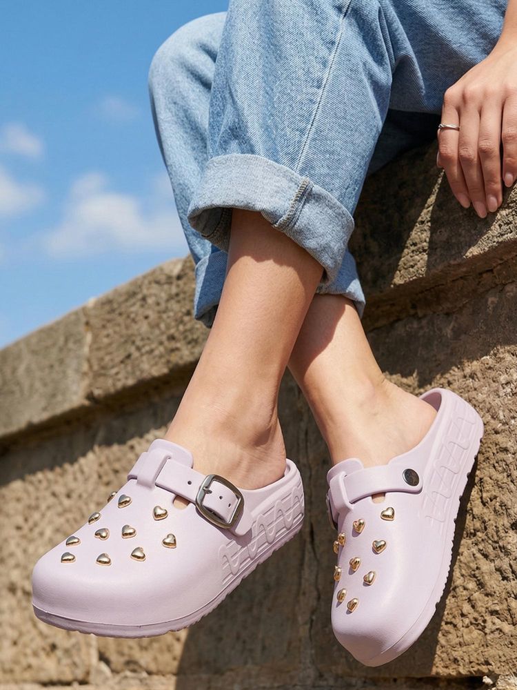 ELLE Women Lavender Clogs-picture-17