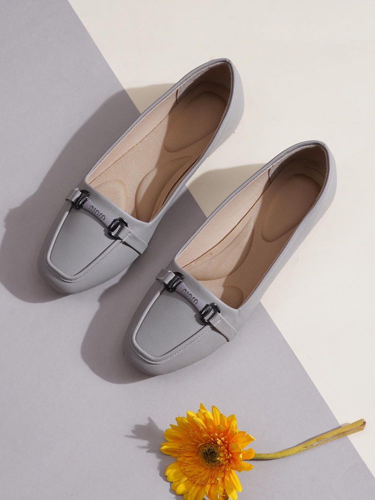 Sherrif Shoes Women Khaki Solid Casual Loafers-image-33
