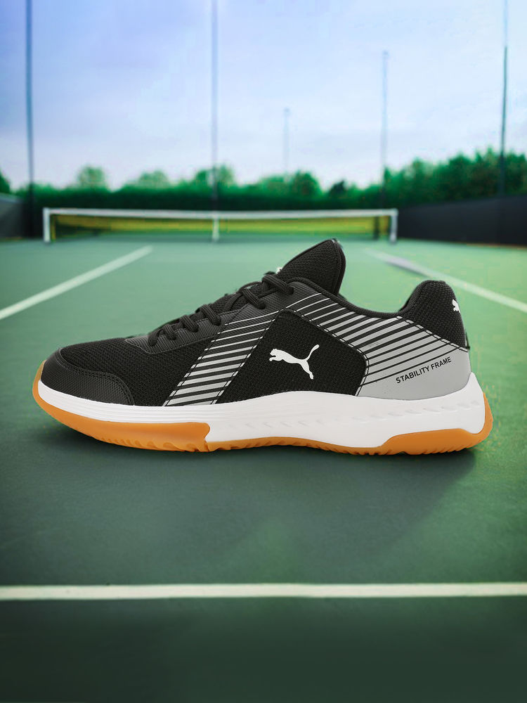 Puma Smash Sprint Unisex Black Badminton Shoes