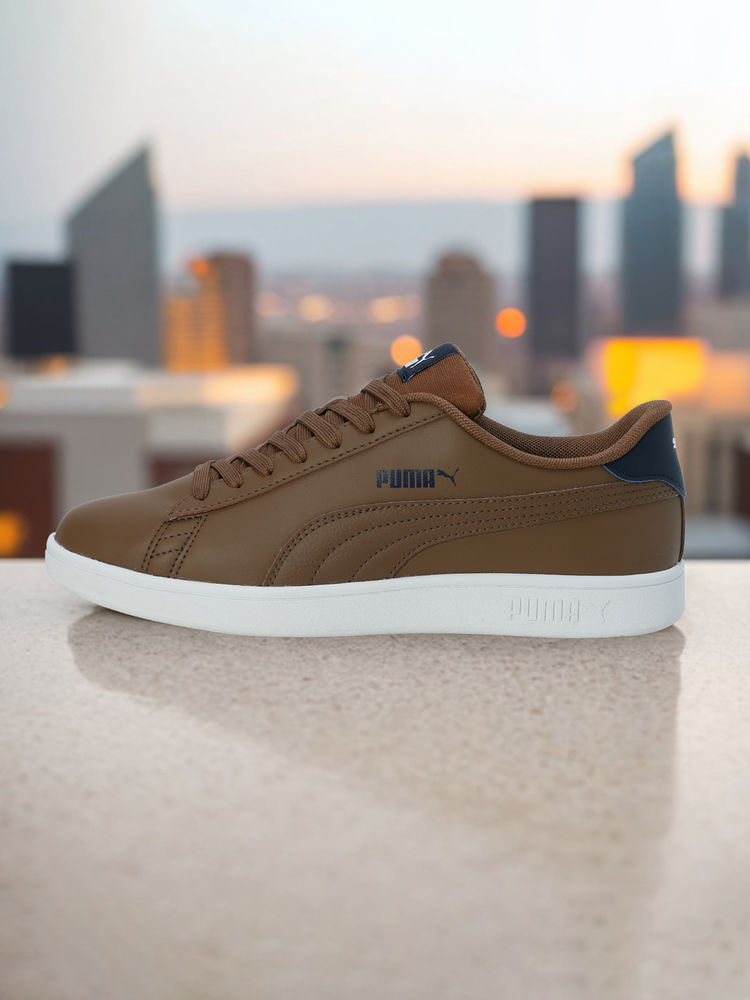 Puma Smashic Unisex Brown Sneakers