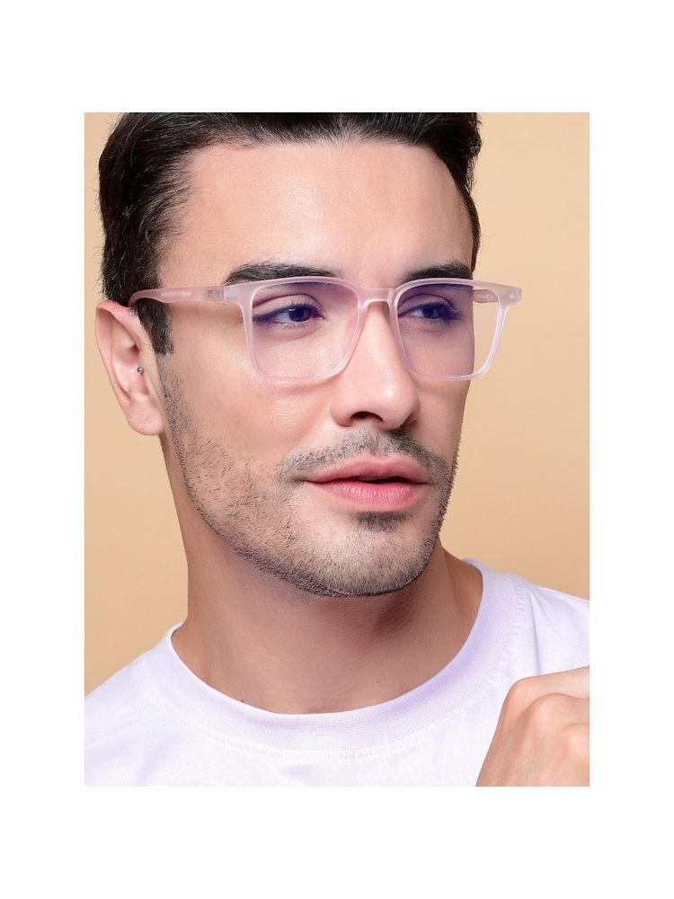 Voyage Pink Square Eyeglasses for Men & Women (52)-picture-18