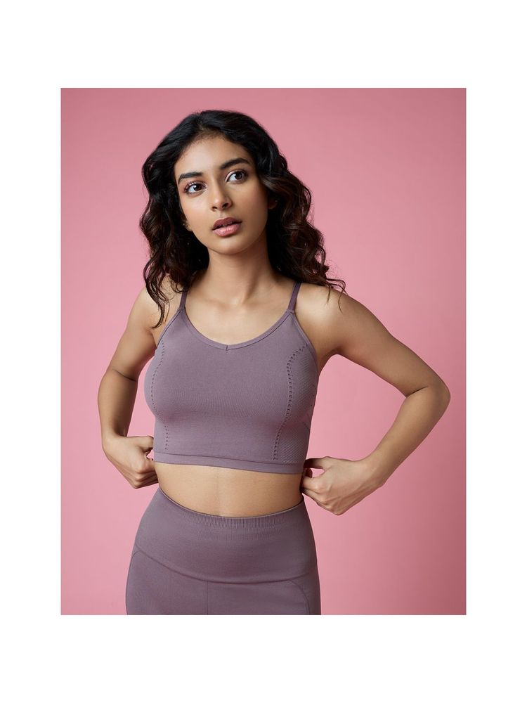 FEIER Mauve Elevate Strappy Sports Bra-picture-28