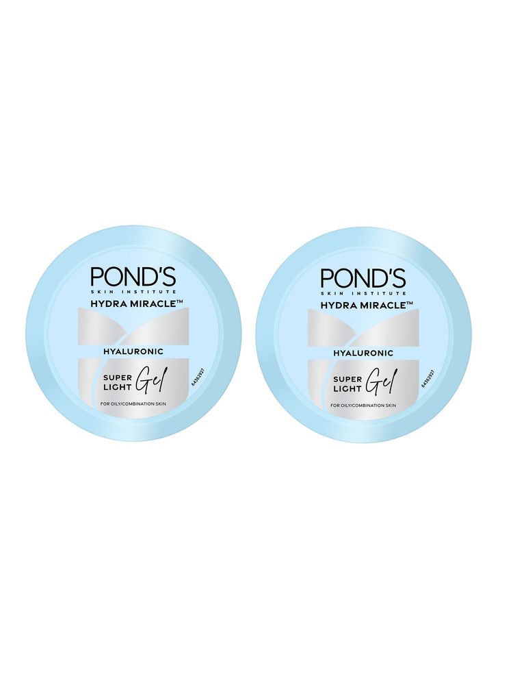 Ponds Super Light Gel Oil Free Moisturiser With Hyaluronic Acid + Vitamin E - Pack Of 2