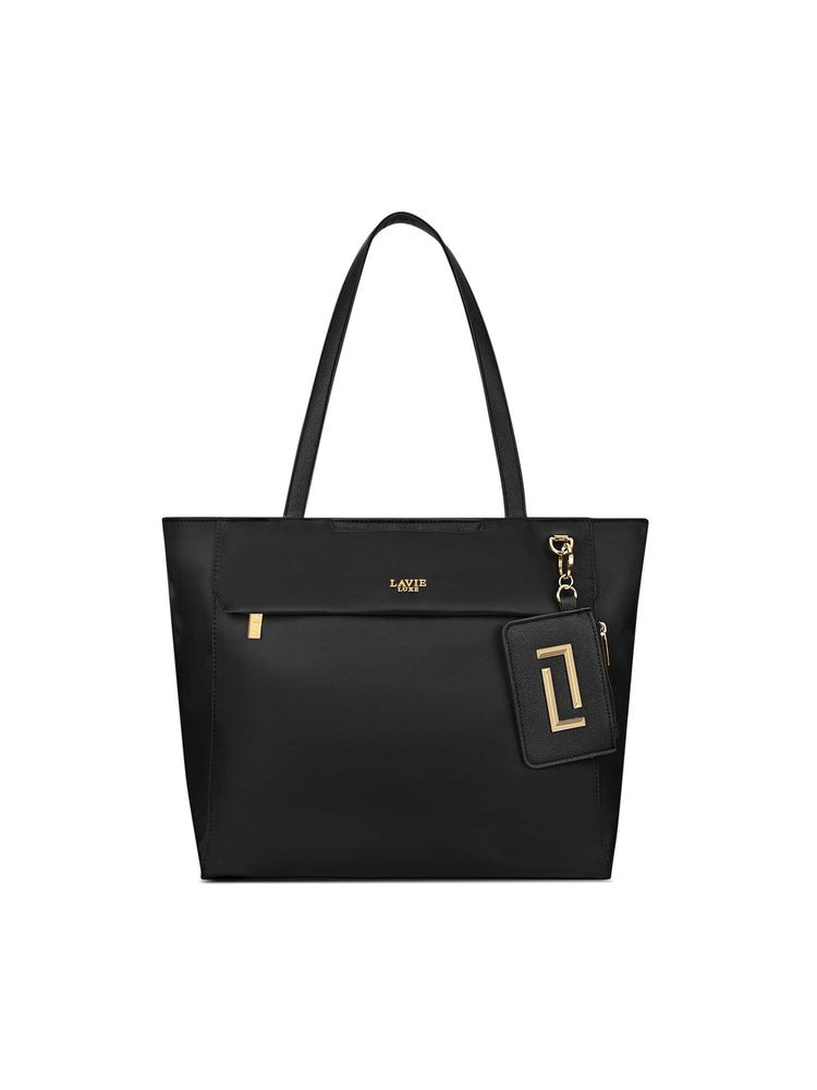 Lavie Luxe Black Nylon Solid Handbag-image-48