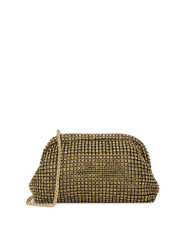 Lavie Luxe Gold Stone Embellished Slingbag-image-8