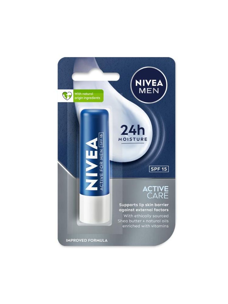 NIVEA MEN Lip Balm - Active Care SPF 15 for 24h Moisture-image-45