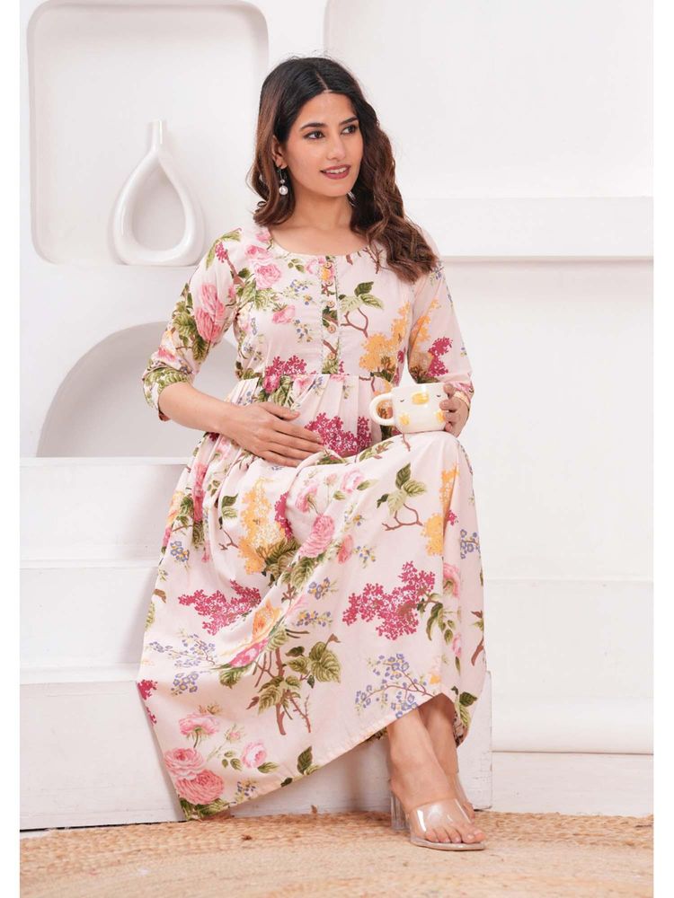 UrbanRang Ivory Garden Bloom Dress-picture-12